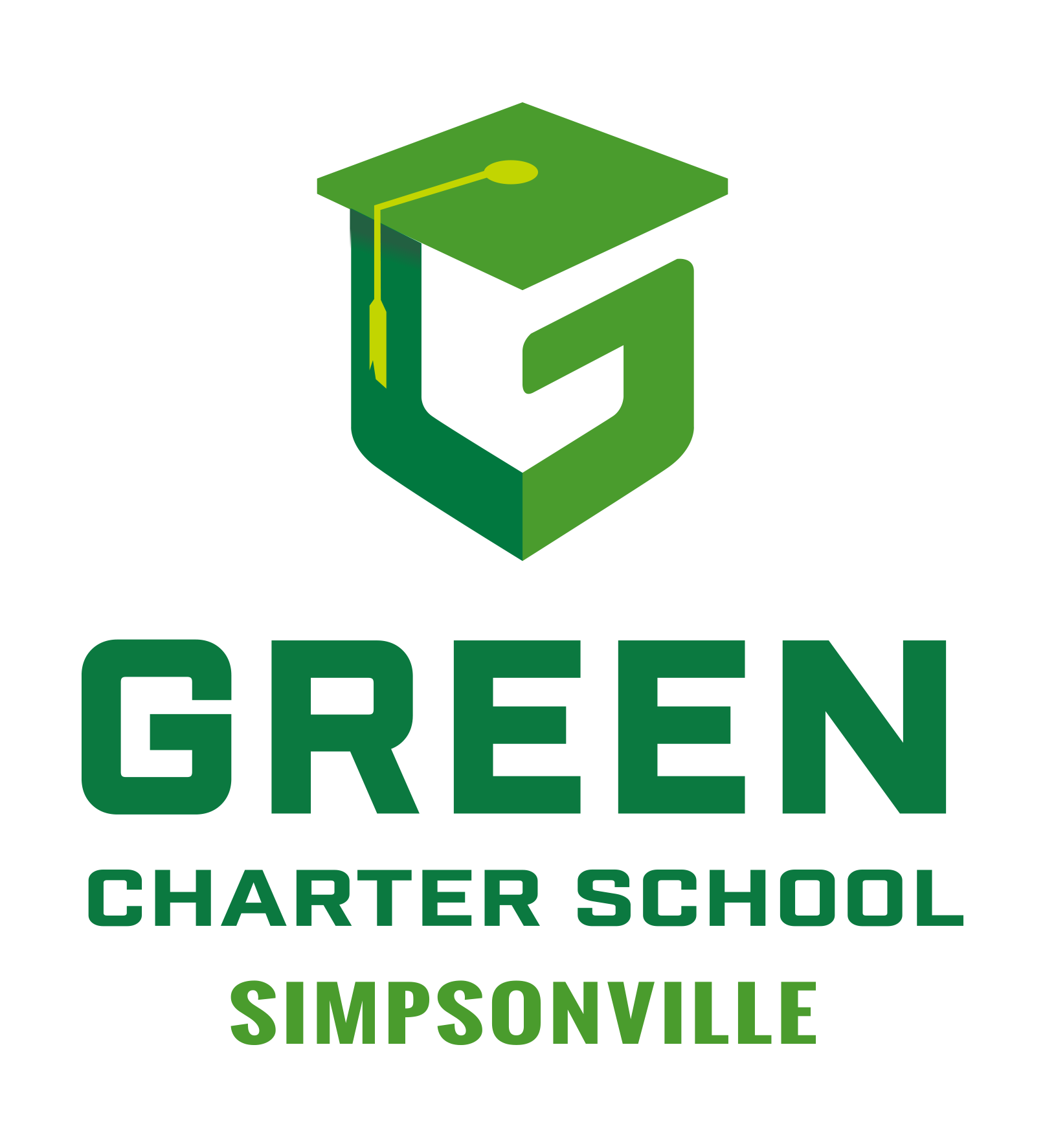 Green Simpsonville Logo Vert Clr